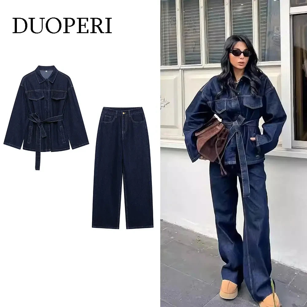 Denim Jacket and Jeans Set