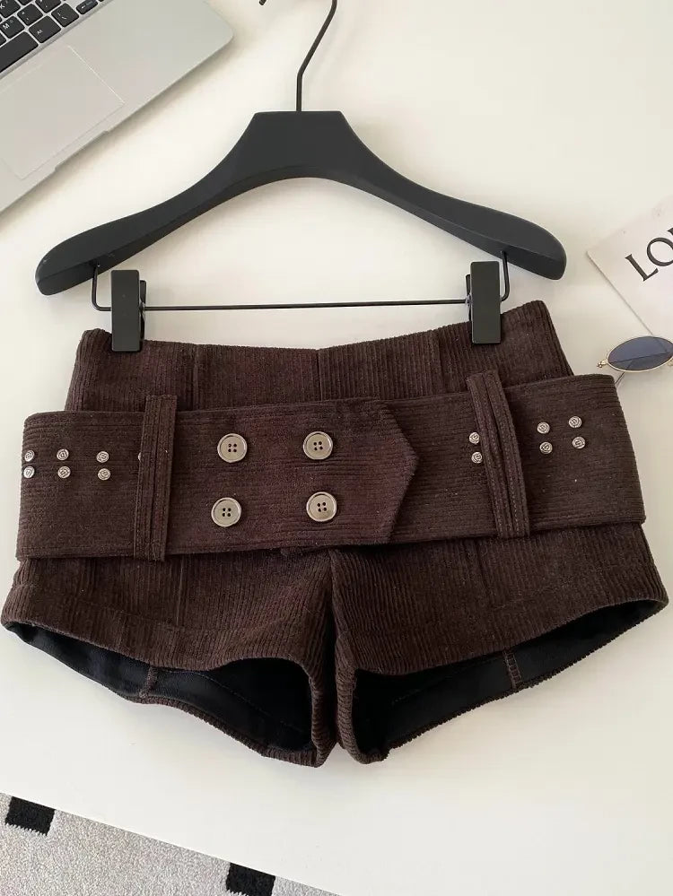 Retro Corduroy Shorts