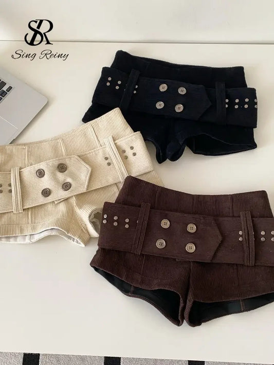 Retro Corduroy Shorts
