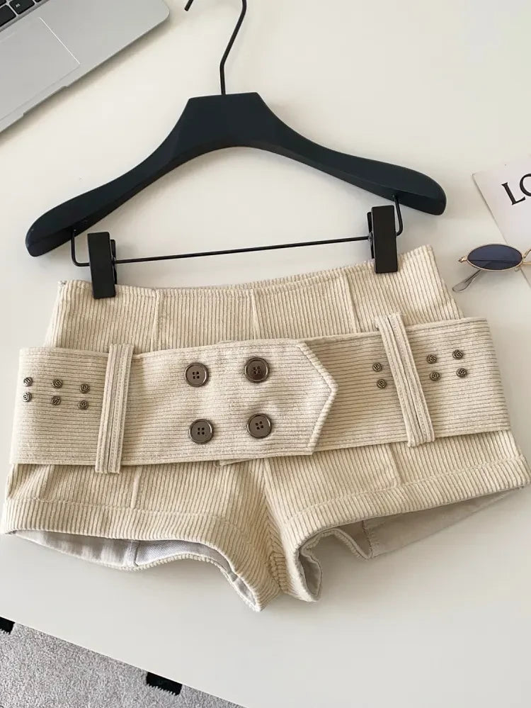 Retro Corduroy Shorts